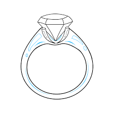 How To Draw A Diamond Ring Really Easy Drawing Tutorial Wedding Ring Drawing Drawing Tutorial Easy Wedding Ring Graphic