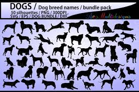 Rottweiler small dog vector poodle clip art svg files for cricut dog silhouette files dog dalmatian silhouette husky chihuahua. Dog Silhouette Svg 50 Dog Dog Breed Names With Pictures 21598 Illustrations Design Bundles