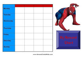 June 16, 2016 at 3:14 am. Spiderman Behavior Charts