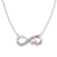 Black And White Diamond Intertwining Infinity Necklace Earrings And Bracelet Infinity Necklace 1 20 Ct Tw Diamonds Sterling Silver 10k Gold Kay Jewelry Infinity Necklace Infinity Jewelry