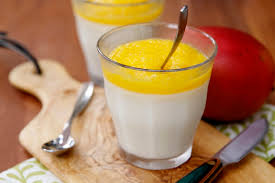 Panna Cotta Allegees Au Coulis De Mangue Thermomix