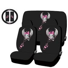 All New Wild Skull Design Low Back Seat Covers Girly Car Seat Covers Pink Car Seat Covers Girly Car