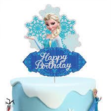 Check spelling or type a new query. Buy Frozen Happy Birthday Cake Topper Elsa Princess Baby Shower Cake Decor Girl And Kids Snow Frozen Inspirede Birthday Party Decorations Online In Indonesia B087qbbnm9