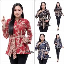 Model baju gamis brokat terbaik. Atasan Batik Wanita Kerja Dolby Dolbi Dobby Doby Modern Dan Terbaru 2020 Shopee Indonesia