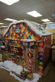 We Had A Christmas Cubicle Decorating Contest At Work Our Ginge Office Christmas Decorations Christmas Desk Decorations Diy Christmas Decorations Dollar Store