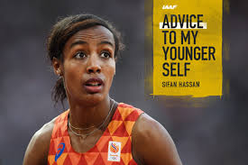 Win the women's 1,500, 5,000 and 10,000 meters. Advice To My Younger Self Sifan Hassan Series World Athletics
