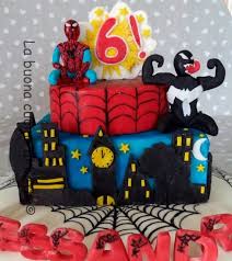 Torta Spiderman E Venom Spiderman And Venom Cake Torta Spiderman Feste Di Compleanno Avengers Torte