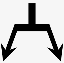 Download Diagonal Arrow Clip Art Split Arrow Free Transparent Png Download Pngkey