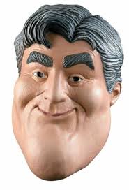 Loli Bahia (Brown Hair) Celebrity Mask, Flat Card Face, Fancy Dress Mask