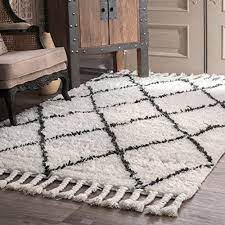 Norris, bohemian shaggy moroccan handmade area rug, parchment. Nuloom Venice Moroccan Shag Area Rug 3 X 5 Natural Buy Online At Best Price In Uae Amazon Ae