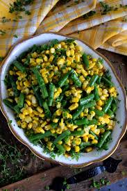 Herb Buttered Corn And Green Beans Lord Byron S Kitchen Vegetable Side Dishes Healthy Green Beans Vegetable Side Dishes