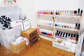 100均の すのこ が便利すぎる 驚きのインテリア超活用術 ネイル収納 アイデア インテリア 収納