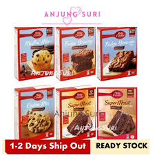 85g salted butter (anchor, tatura @ scs) 3/4 cawan castor sugar 2 biji telur gred a/b 1 tsp esen vanilla. Tepung Kek Segera Betty Crocker Mix Fudge Brownies Muffin Mix Cookies Mix Super Moist Cake Shopee Malaysia