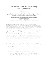 In essence, you will want to alert the reader of the severity of the problem and to help them understand what is to come throughout the essay. Https Education Ohio Gov Getattachment Topics Other Resources School Safety Safe And Supportive Learning Anti Harassment Intimidation And Bullying Resource Educator S Guide Cyber Safety Pdf Aspx