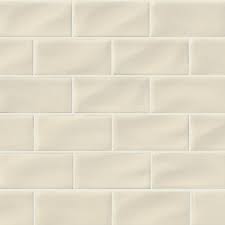 Msi Antique White Handcrafted 3 In X 6 In Glossy Ceramic Wall Tile 1 Sq Ft Case Pt Aw36 The Home Depot In 2020 Handmade Subway Tile Wall Tiles White Tile Backsplash