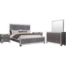 Electric outlet, bedding, lamps, or any other item for decorative purpose. Best Master Furniture Beronica 5 Piece Tufted Wood California King Bedroom Set B1004ckset