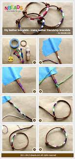Learn to make a diy leather bracelet with fun fabric and stud embellishment. Diy Leather Bracelets Make Leather Friendship Bracelets Nbeads