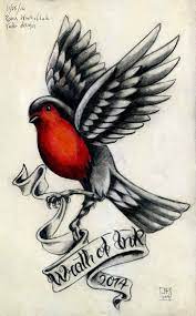 Robin bird tattoos robin tattoo dragonfly tattoo tattoo bird. Robin Wrath Of Ink Tattoo Design Robin Tattoo Robin Bird Tattoos Birds Tattoo