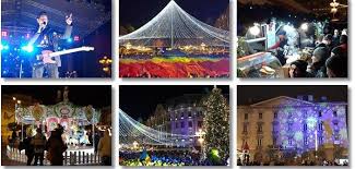 Colecție de la lili lazar. Luminitele De Sarbatori S Au Aprins Deasupra Unui Tricolor Urias La
