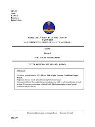 Adakah anda calon upsr tahun 2018? Percubaan Sains Spm 2018 Kertas 2 Kedah Answer Pdf