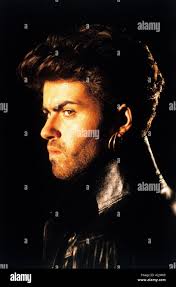 GEORGE MICHAEL UK pop singer writer here in 1986 Stock Photo