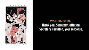 Secretary hamilton's plan to assume state debt and establish a national bank. Hamilton 25 Cabinet Battle 1 Lyrics Youtube