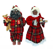 Unfollow santa claus statues to stop getting updates on your ebay feed. African American Mr Mrs Pajama Santa Claus Figurine Set The Black Art Depot