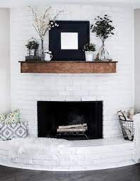 My husband recently built it, and he pretty much knocked it out of the park. Modern Farmhouse Summer Mantel Decorating Ideas Fireplace Mantle Decor Summer Mantel Farmhouse Fireplace Decor