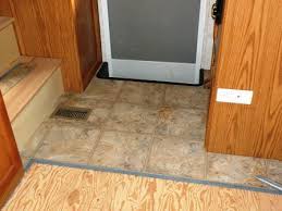 Our Rv Flooring Replacement With Allure Vinyl Tile Makes A Huge Difference In Our Rig Camper Flooring Flooring Rv Vinyl Flooring