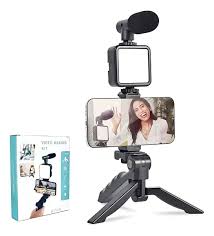 🎥 Kit para Creadores de Contenido AY-49 – Completo y Funcional 📱 Ideal  para grabar videos para TikTok, Facebook, Instagram, YouTube o  videollamadas profesionales. ✓ Incluye: • Trípode portátil • Luz LED