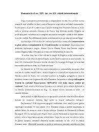 In secolul 20 am avut parte de un salt tehnologic destul de mare. Relatii Internationale Romania Sec Xx