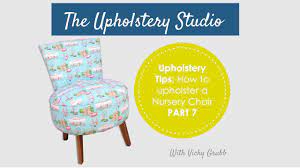 Reupholstering old chairs is an inexpensive way to give a whole room a face lift. How To Upholster A Nursery Chair Part 7 Adding Fabric To Seat Youtube