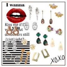 顔タイプ エレガント向けピアス イヤリング 大人顔 直線 曲線mixの エレガントさんに似合う ピアス イヤリング 大人っぽい素材で 直線と曲線を含むデザイン 大ぶりだったり yooying thats not my kiss me