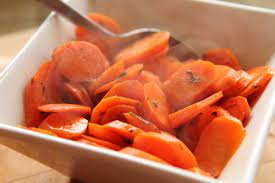 Water Less Carrots Steamed In Only Butter And Their Own Liquid Carrots Side Dish Carrot Recipes Vegetable Side Dishes