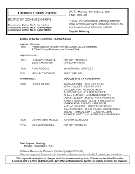 Cherokee County Agenda