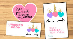Just warm up the printer, break out those pinks, reds, and purples (and. Free Printable Unicorn Valentine Cards Paper Trail Design