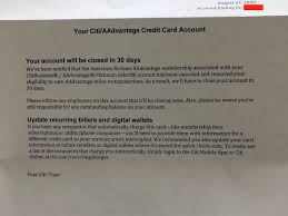 Citi american airlines credit card travel insurance. Aa Shutdown Citi Account Closure Letters Mailed Out This Week