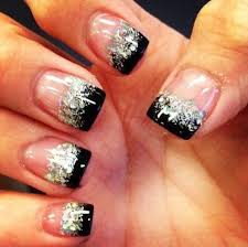 Glitter French Tip Vegas Nails New Year S Nails Cute Nails