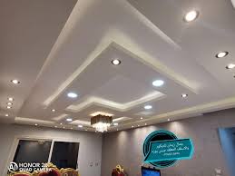 ديكورات اسقف جبس على شكل شريطه