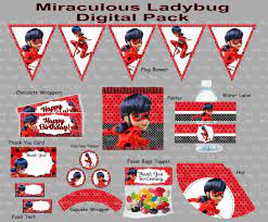 Invitations Gopartyfiesta Miraculous Ladybug Party Ladybug Birthday Party Ladybug Birthday Decorations