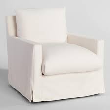 Designs by leading furniture names, like kartell, knoll, blu. Ivory Feather Filled Swivel Brynn Armchair World Market
