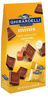 Sugar, whole milk powder, cocoa butter, corn syrup, sweetened condensed milk, unsweetened chocolate, partially hydrogenated vegetable oil (coconut, soybean, cottonseed), water, butter, soy lecithin. Amazon Com Ghirardelli Minis Pouch Milk Chocolate Caramel Filling 4 6 Oz Pack Of 6 Grocery Gourmet Food