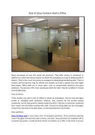 See more ideas about design, glass partition, office interiors. Role Of Glass Partition Wall In Office By Daniellogan2019 Issuu