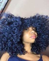 Elana A K A Lana On Instagram Blue Hair Paint Wax From Shopponyfly Use My Code Curlyhead5 To Get Dyed Natural Hair Blue Natural Hair Hair Painting