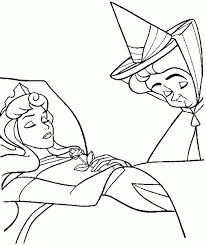 Bella Durmiente Para Colorear