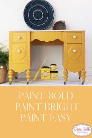 Colonel Mustard Chalk Mineral Paint In 2020 Yellow Painted Furniture Mineral Paint Bright Furniture