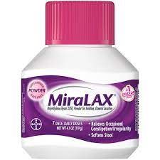 Some studies have indicated that miralax is less likely to cause bloating or flatulence than other osmotic laxatives. Miralax Laxative Powder For Gentle Constipation Relief 7 Doses Walmart Com Walmart Com