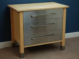 ikea varde beech and stainless steel