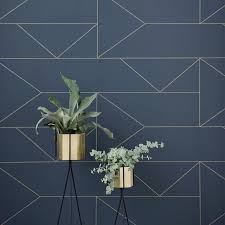 Superfresco easy navy geometric wallpaper departments diy at b q. Navy Silver Geometric 740x740 Wallpaper Teahub Io