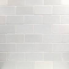 Ivy Hill Tile Oracle Glacier White 3 In X 6 In Polished Ceramic Subway Tile 1 Sq Ft Ext3rd100290 The Home Depot Ceramic Subway Tile Subway Tile Ceramic Tiles